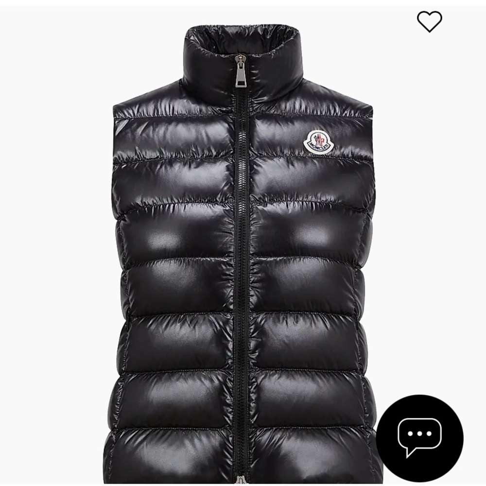 Authentic Like New Moncler Ghani Shiny Quilted Vest